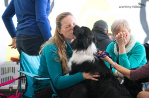 Breeder Alena gets some kisses of Aimee :)